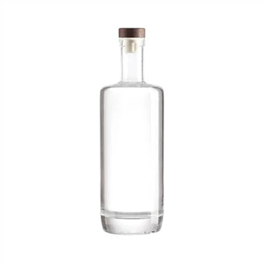 750 ml runde Mezcal-Glasflasche